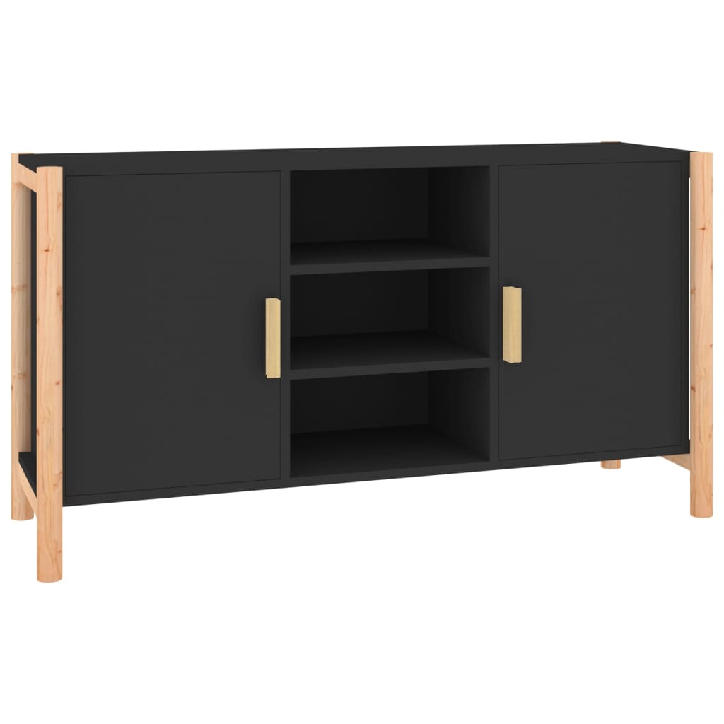 Skänk Svart 107x38x60 cm