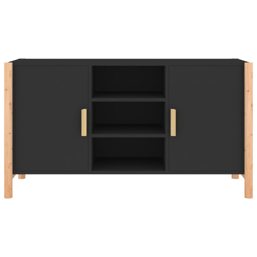 Skänk Svart 107x38x60 cm