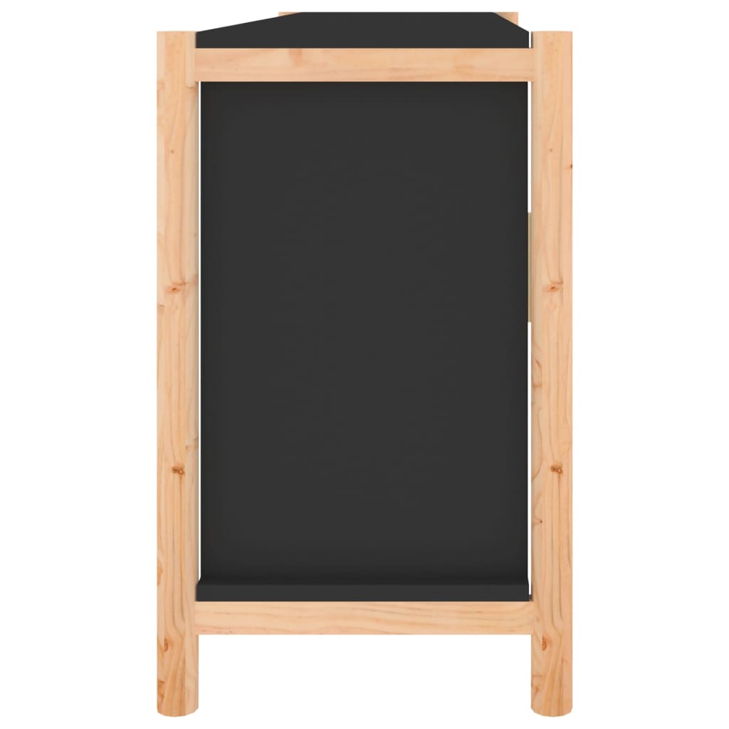 Skänk Svart 107x38x60 cm