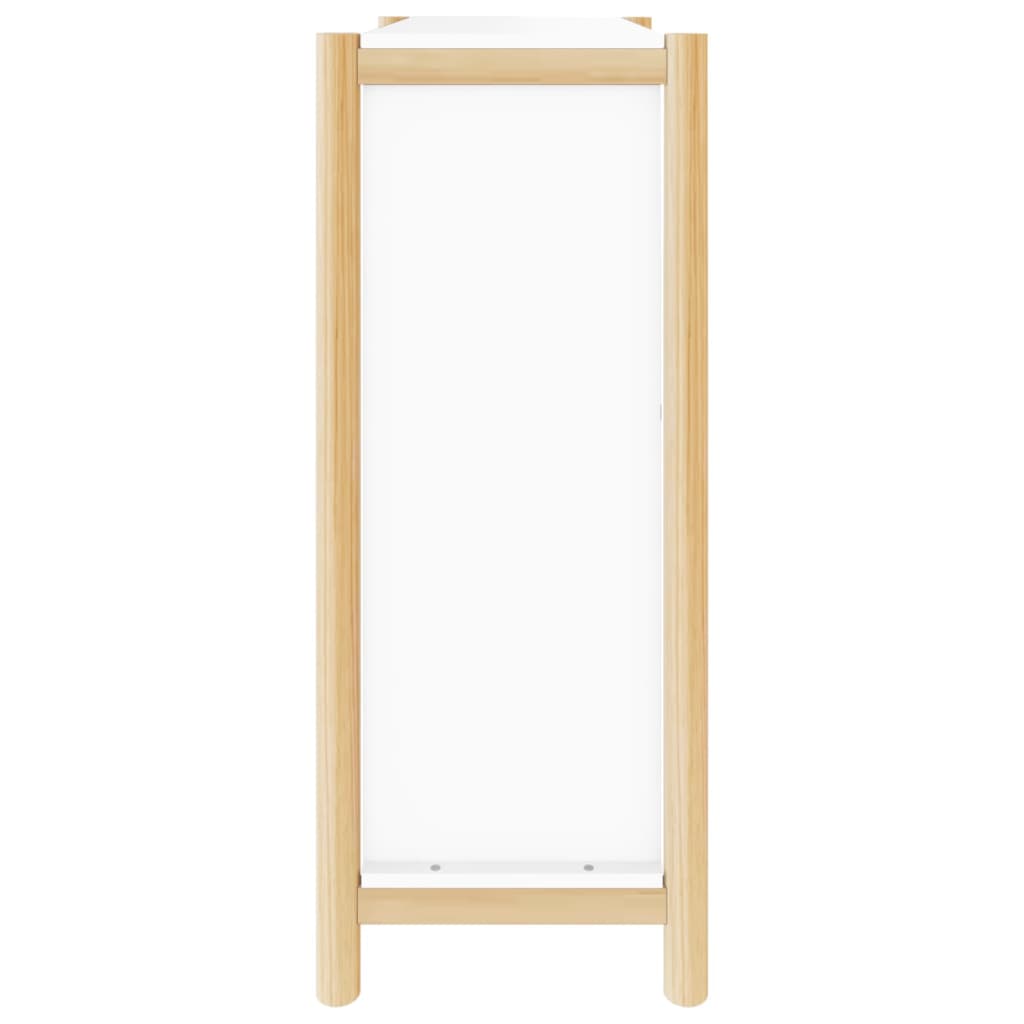 Skoställ Vit Skoskåp 57,5x33x80 cm