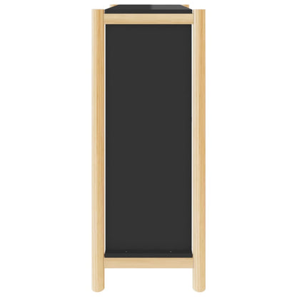 Skoställ Svart Skoskåp 57,5x33x80 cm