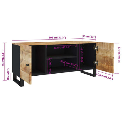 TV-Möbel Trä TV-Bänk 105x33x46 cm massivt mangoträ