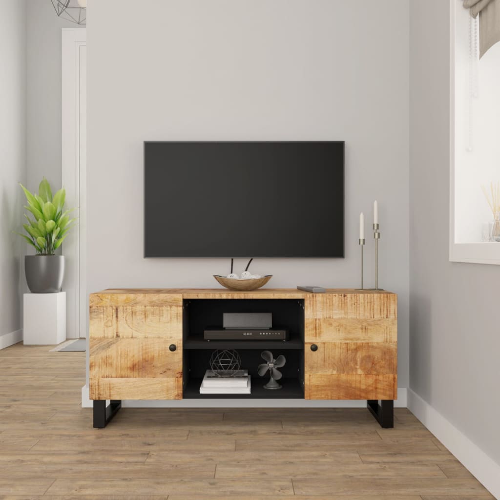 TV-Möbel Trä TV-Bänk 105x33x46 cm massivt mangoträ