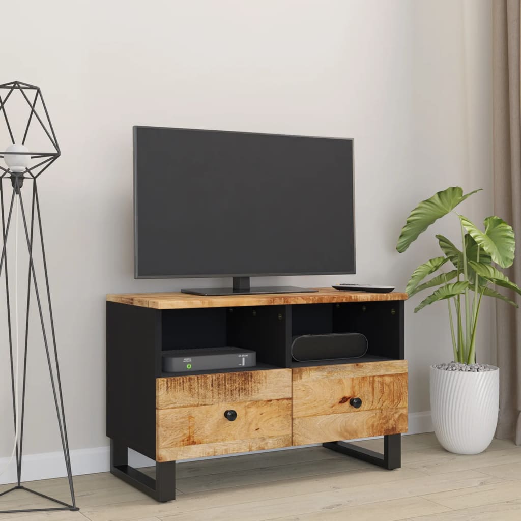 TV-Möbel Trä TV-Bänk 70x33x46 cm massivt mangoträ