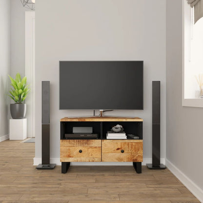 TV-Möbel Trä TV-Bänk 70x33x46 cm massivt mangoträ