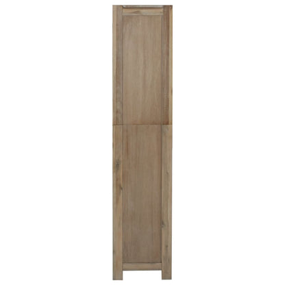 Bokhylla Trä med 5 hyllor 80x30x140 cm massivt akaciaträ