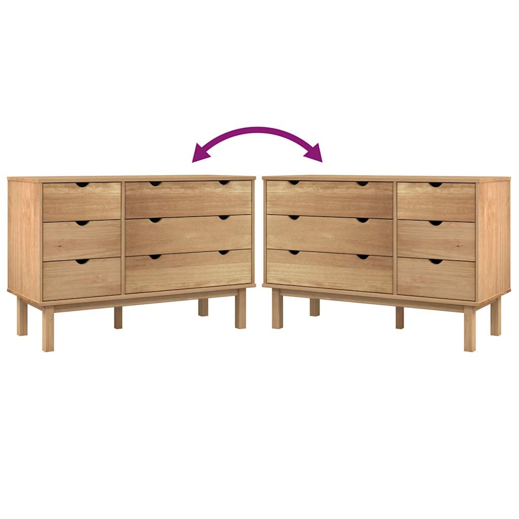 Byrå Trä OTTA 111x43x73,5 cm massiv furu