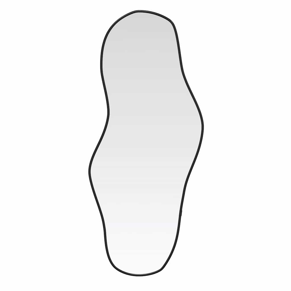 Väggspegel Svart 100x45 cm