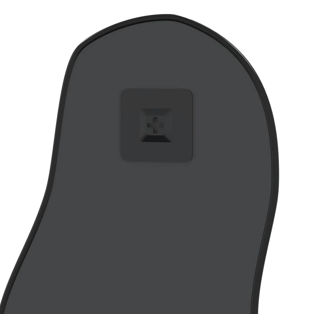 Väggspegel Svart 100x45 cm