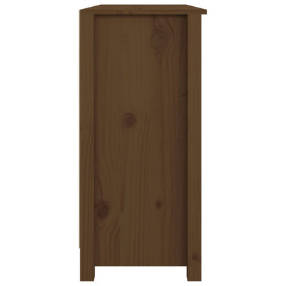 Skänk Brun Honungbrun 100x35x74 cm massiv furu