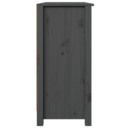 Skänk Grå 100x35x74 cm massiv furu