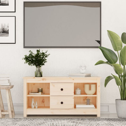 TV-Möbel Trä TV-Bänk 103x36,5x52 cm massiv furu