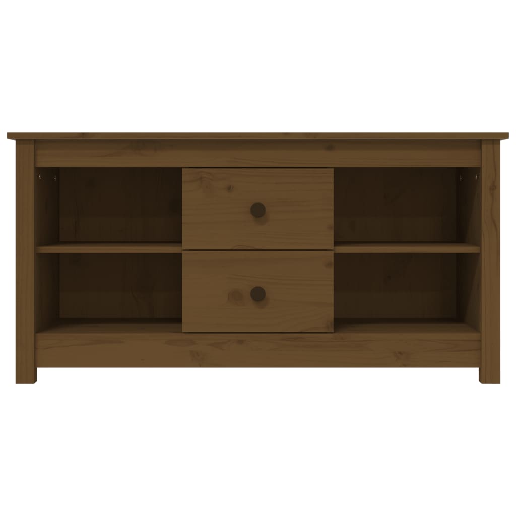 TV-Möbel Brun Honungsbrun TV-Bänk 103x36,5x52 cm massiv furu