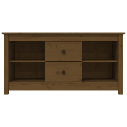 TV-Möbel Brun Honungsbrun TV-Bänk 103x36,5x52 cm massiv furu