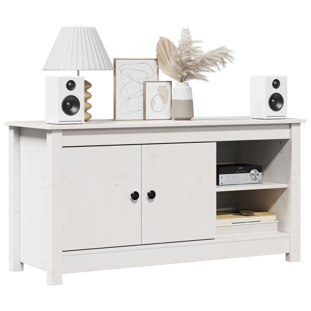 TV-Möbel Vit TV-Bänk 103x36,5x52 cm massiv furu