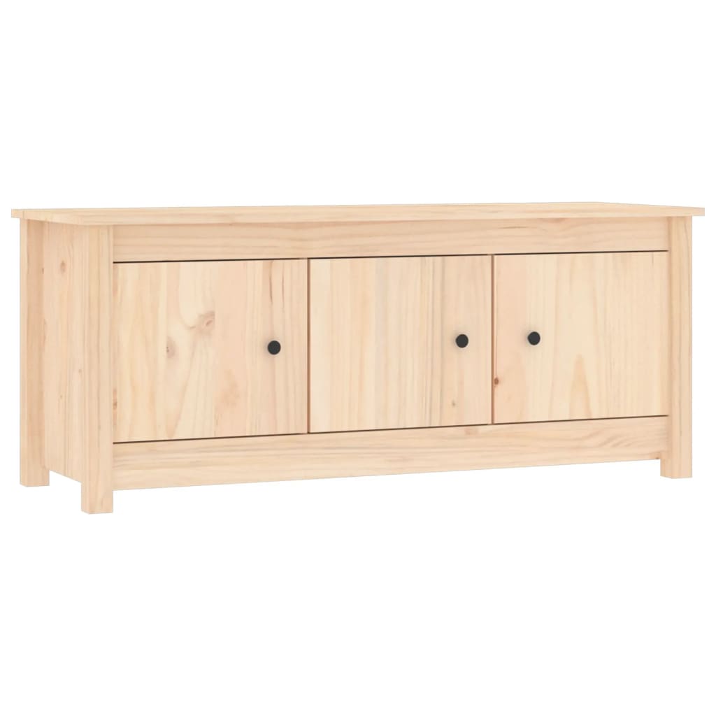 Skoställ Trä Skoskåp 110x38x45,5 cm massiv furu