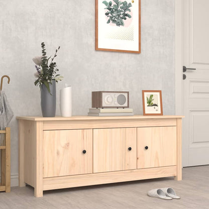 Skoställ Trä Skoskåp 110x38x45,5 cm massiv furu