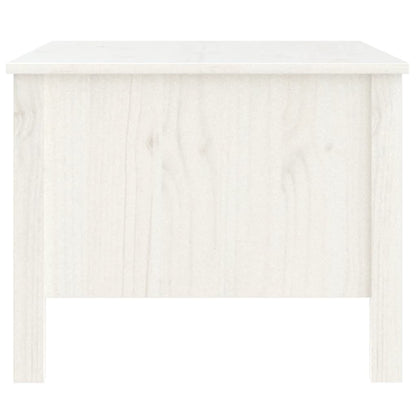 Soffbord vit 100x50x40 cm massiv furu