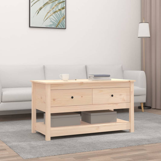Soffbord Trä 102x49x55 cm massiv furu