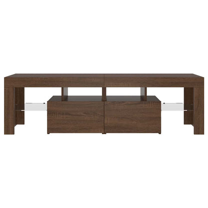 TV-Möbel Brun Ek TV-Bänk LED 140x36,5x40 cm