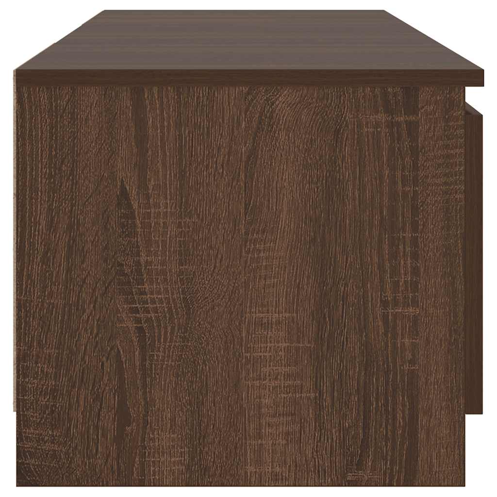 TV-Möbel Brun Ek TV-Bänk LED 140x40x36 cm