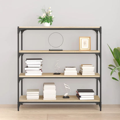 Bokhylla Sonoma Ek 100x33x100 cm och stål