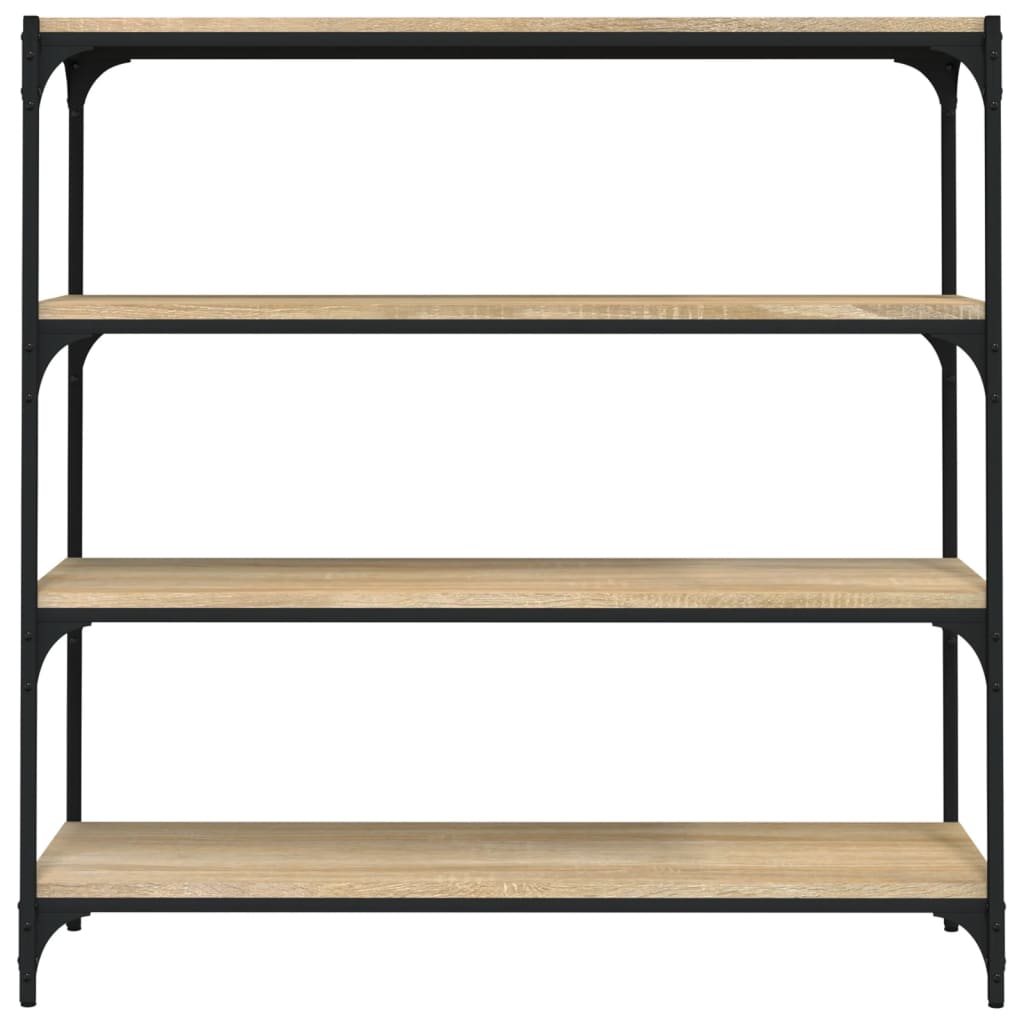 Bokhylla Sonoma Ek 100x33x100 cm och stål