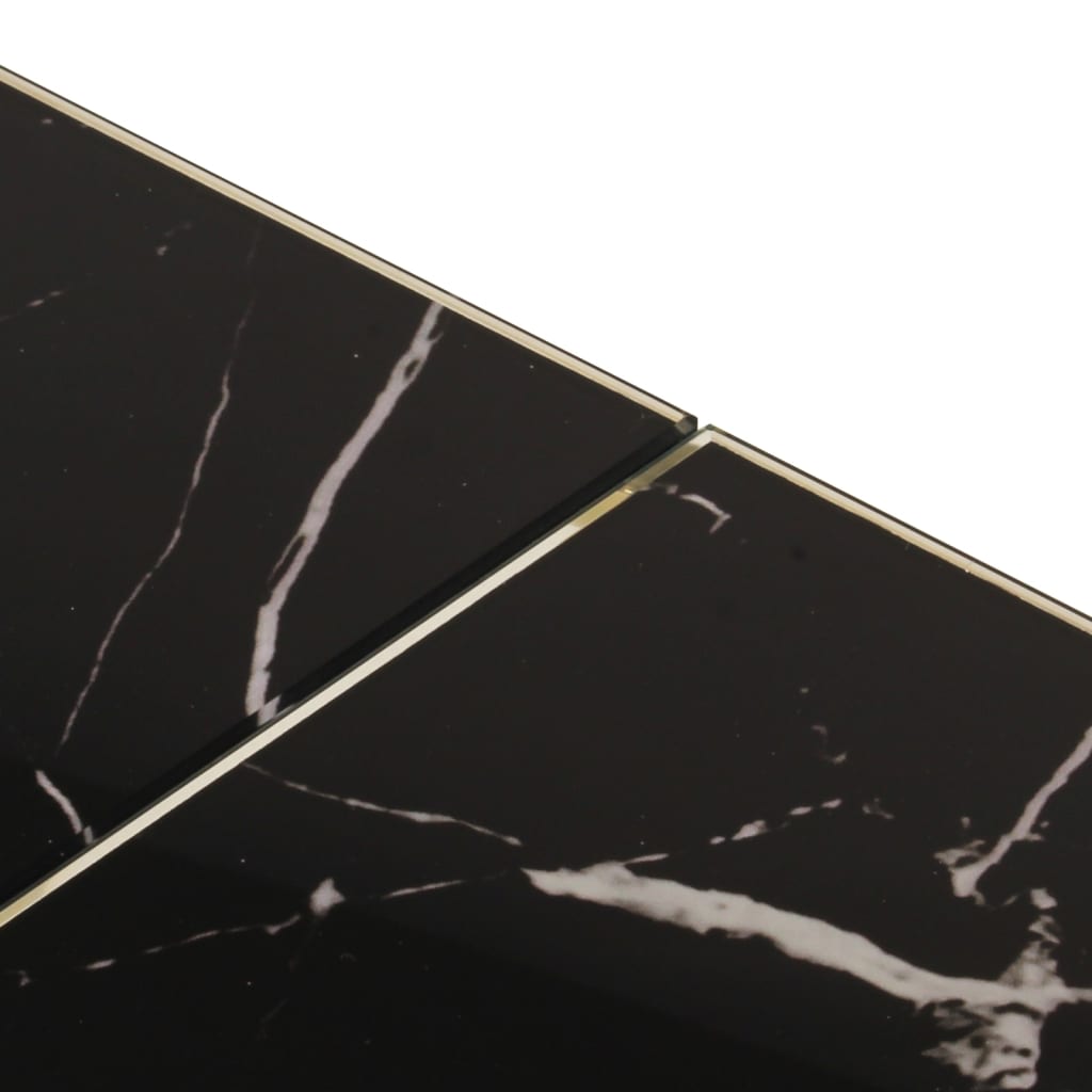 Soffbord DIV. guld rostfritt stål och härdat glas