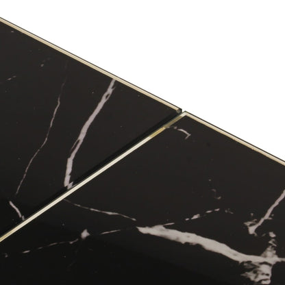 Soffbord DIV. guld rostfritt stål och härdat glas