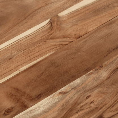 Soffbord DIV. silver rostfritt stål och massivt akaciaträ