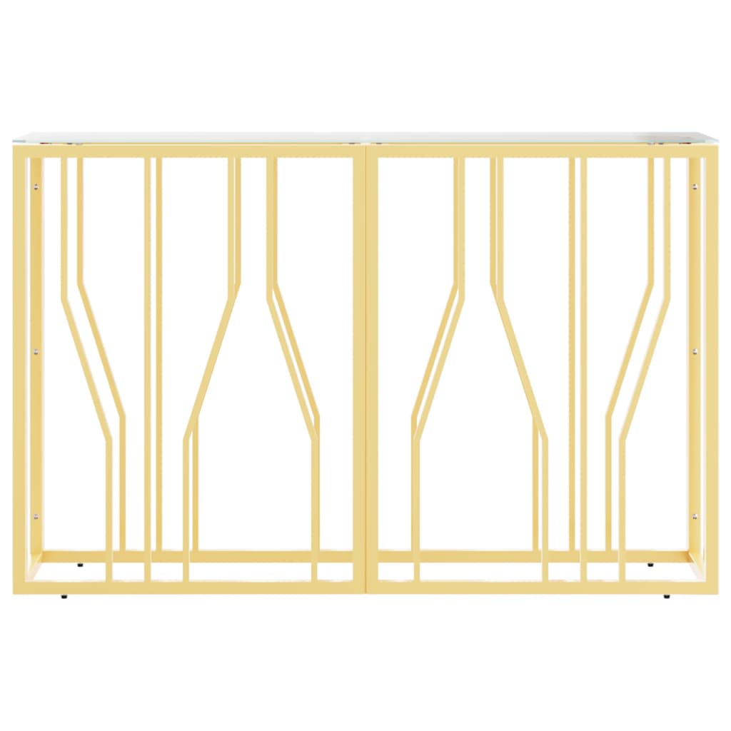 Avlastningsbord Konsollbord DIV. 110x30x70 cm rostfritt stål och glas