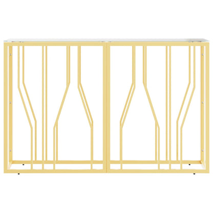 Avlastningsbord Konsollbord DIV. 110x30x70 cm rostfritt stål och glas