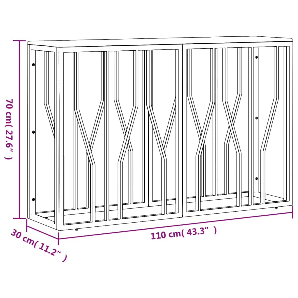 Soffbord DIV. silver rostfritt stål och massivt akaciaträ