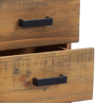 Sängbord Nattduksbord Brun 36x30x45 cm massiv massiv furu