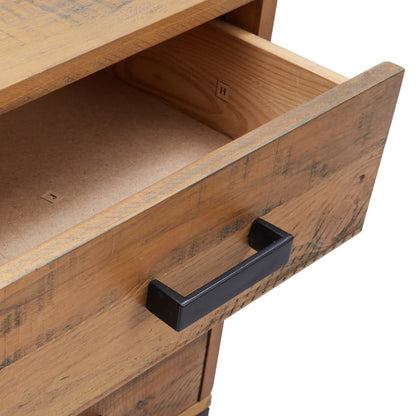 Sängbord Nattduksbord Brun 40x30x55 cm massiv återvunne furu