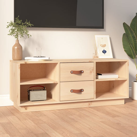 TV-Möbel Trä TV-Bänk 100x34x40 cm massiv furu