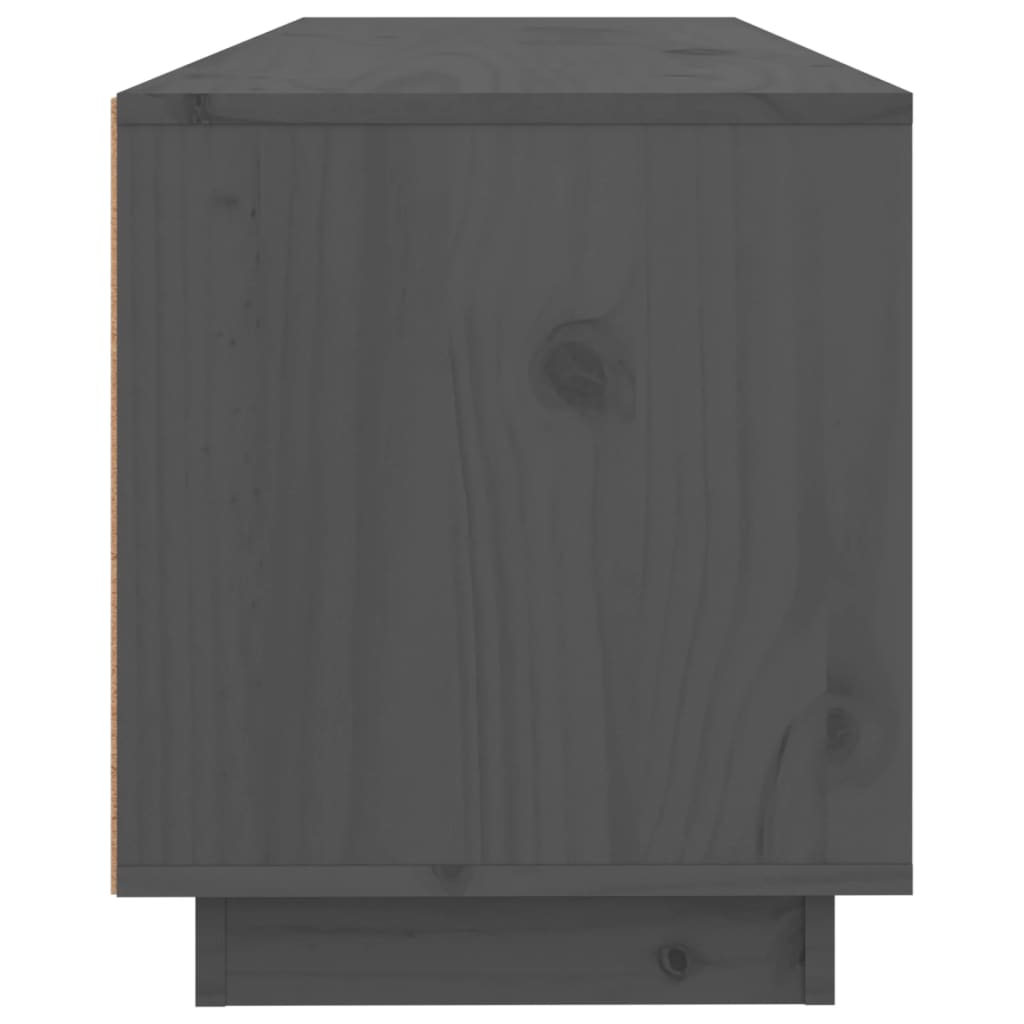 TV-Möbel Grå TV-Bänk 100x34x40 cm massiv furu