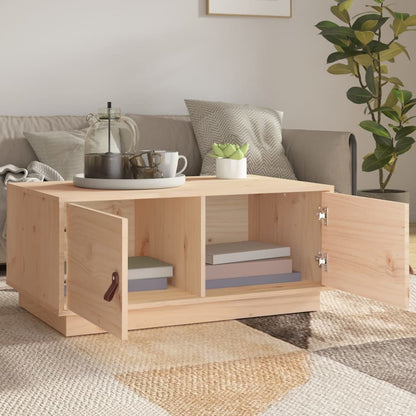 Soffbord Trä 80x50x35 cm massiv furu