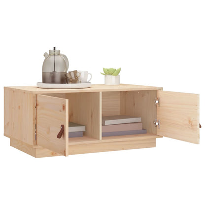 Soffbord Trä 80x50x35 cm massiv furu