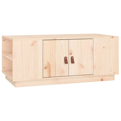 Soffbord Trä 100x50x41 cm massivt furu