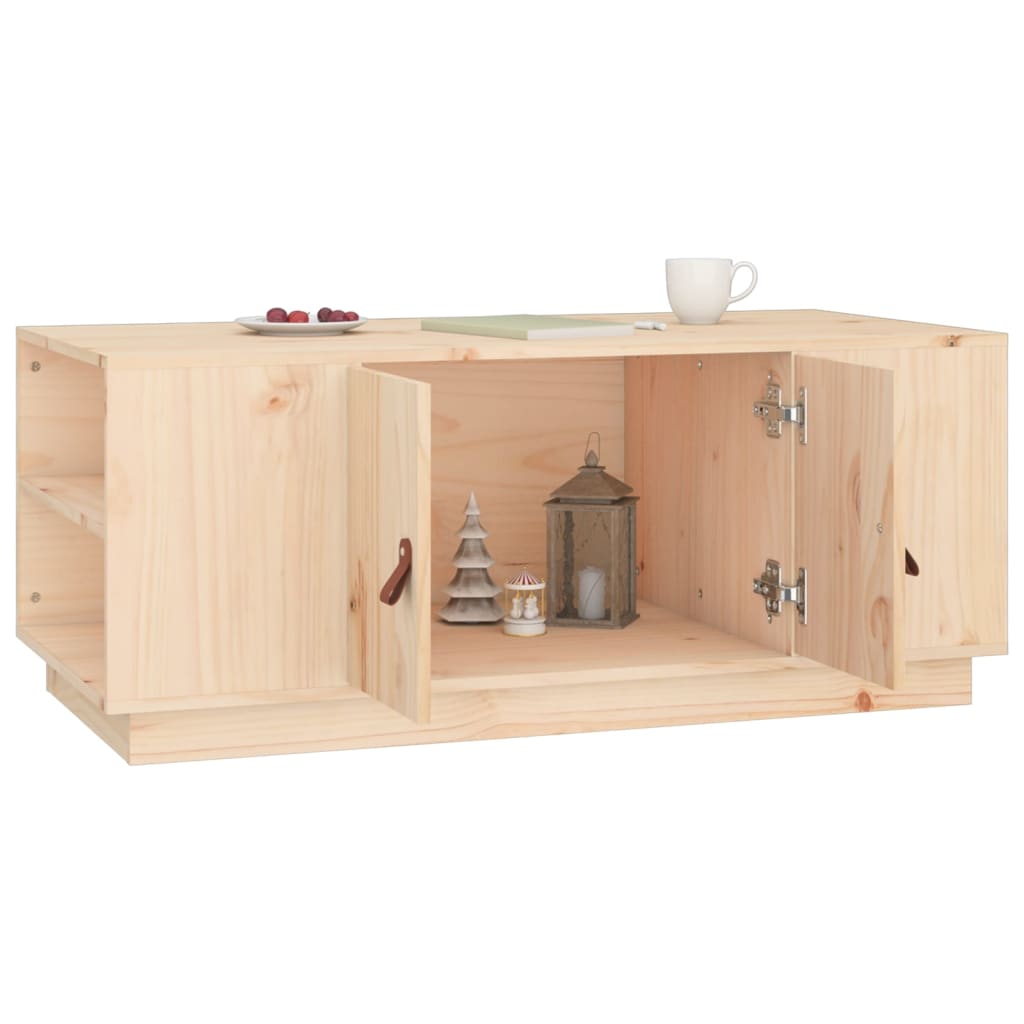 Soffbord Trä 100x50x41 cm massivt furu