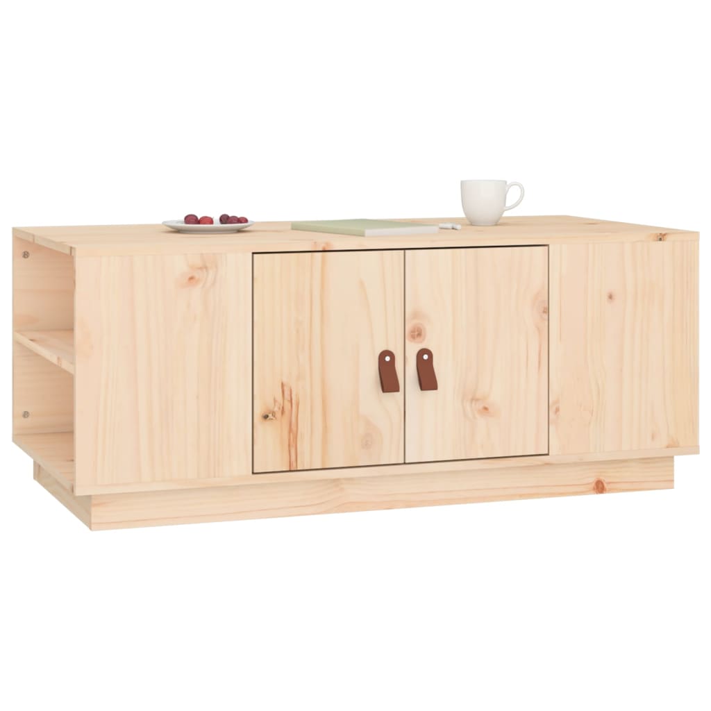 Soffbord Trä 100x50x41 cm massivt furu