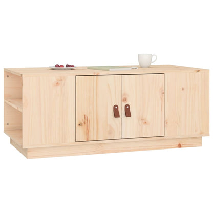 Soffbord Trä 100x50x41 cm massivt furu