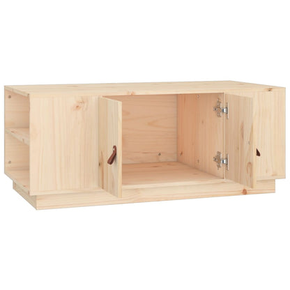 Soffbord Trä 100x50x41 cm massivt furu