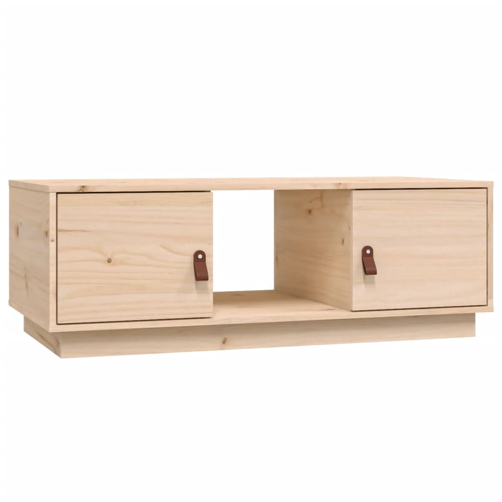 Soffbord Trä 100x50x35 cm massiv furu
