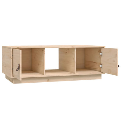 Soffbord Trä 100x50x35 cm massiv furu
