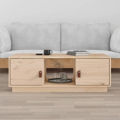 Soffbord Trä 100x50x35 cm massiv furu