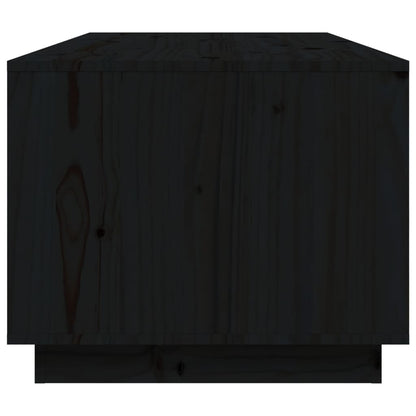 Soffbord Svart 100x50x41 cm massiv furu