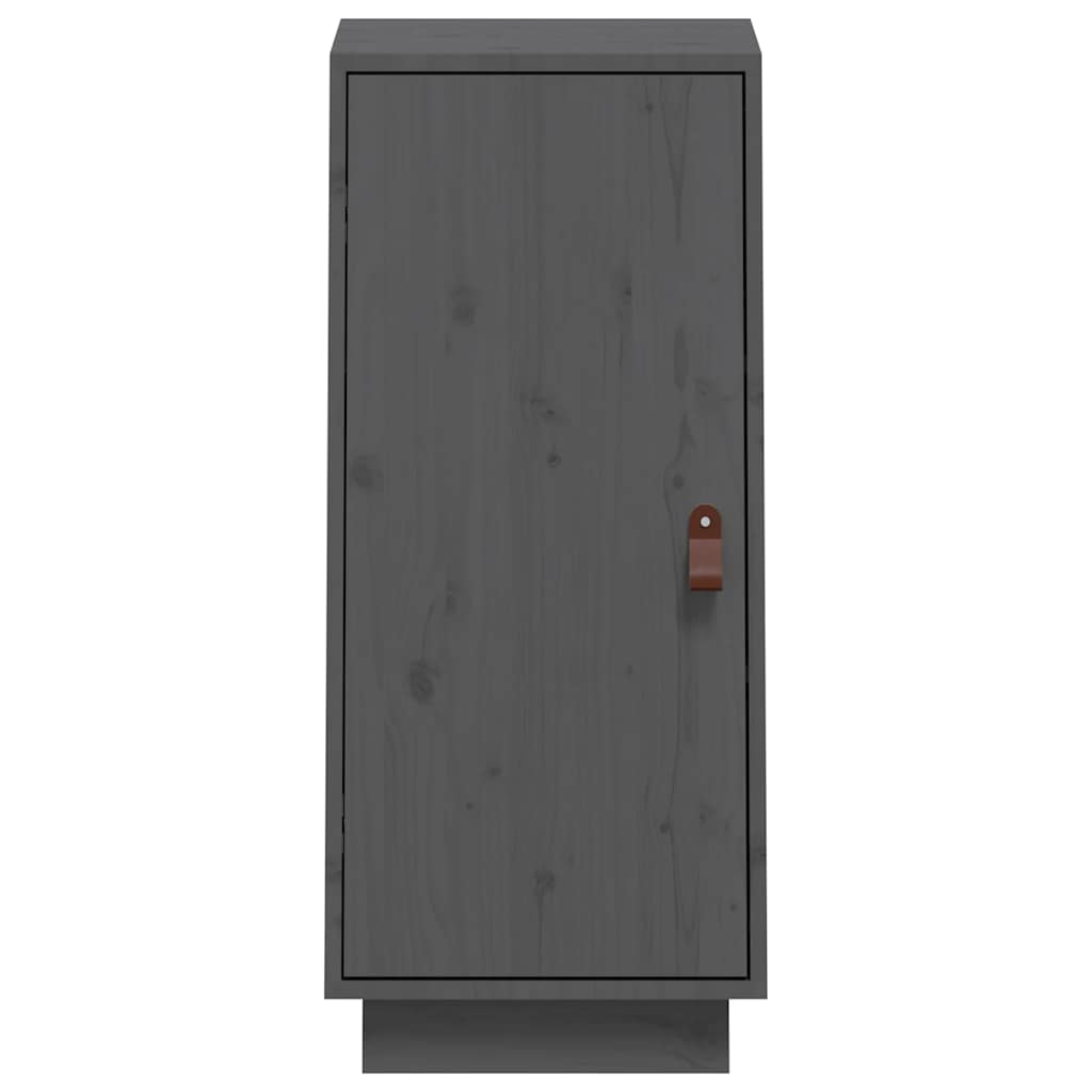 Skänk Grå 34x40x75 cm massiv furu