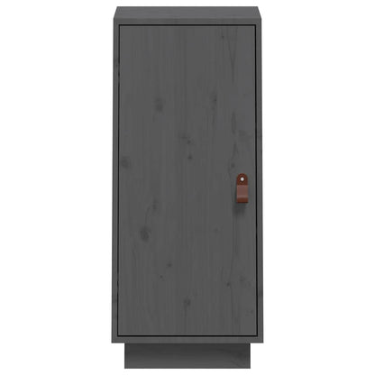 Skänk Grå 34x40x75 cm massiv furu